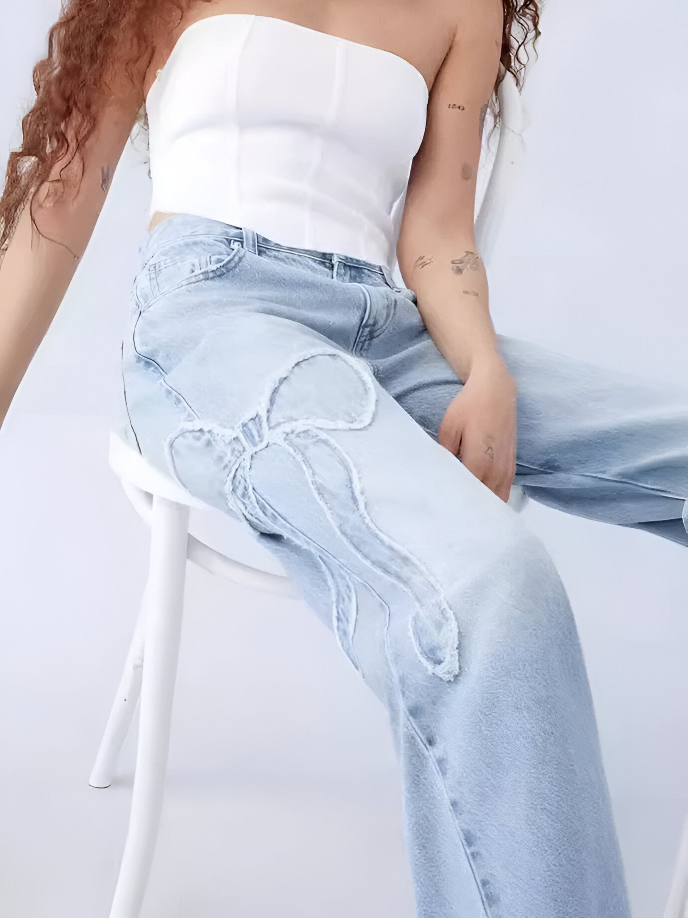 Belle | Bow Jeans - Broek
