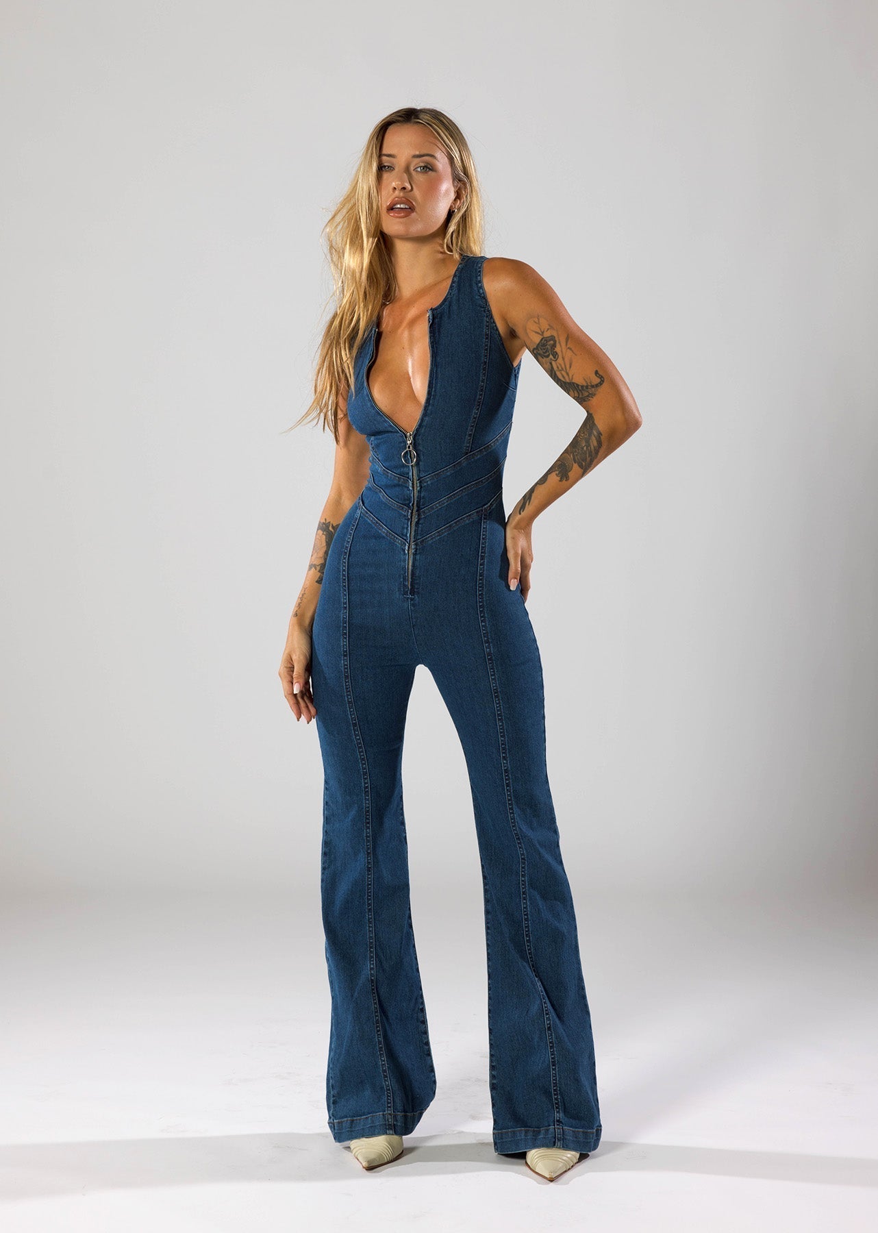 Mila | Denim Jumpsuit -
