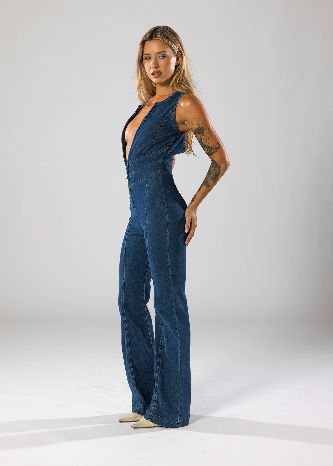 Mila | Denim Jumpsuit -