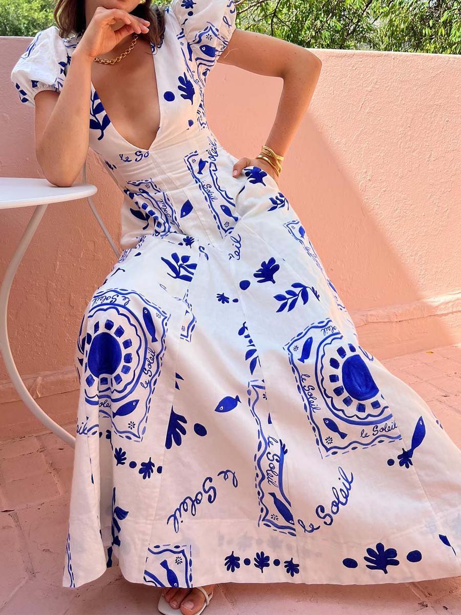 Wavy | Maxi Dress - 